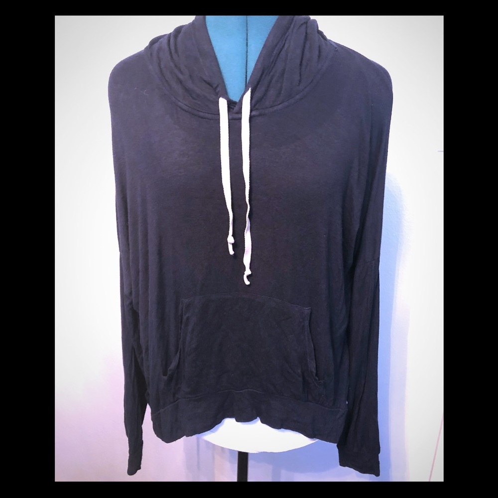 Navy blue Brandy Melville T-shirt Layla Hoodie